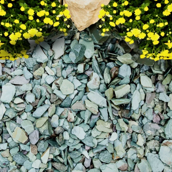 Green Slate Chippings 20mm