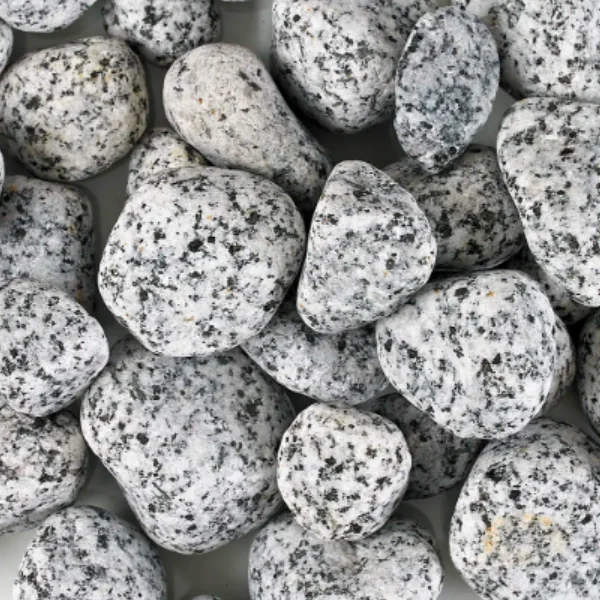 Silver Speckled Pebbles 40mm