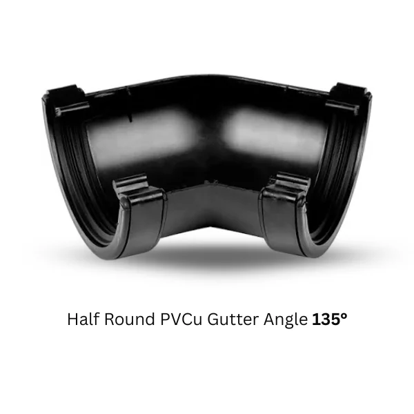 Half Round PVCu Gutter Angle