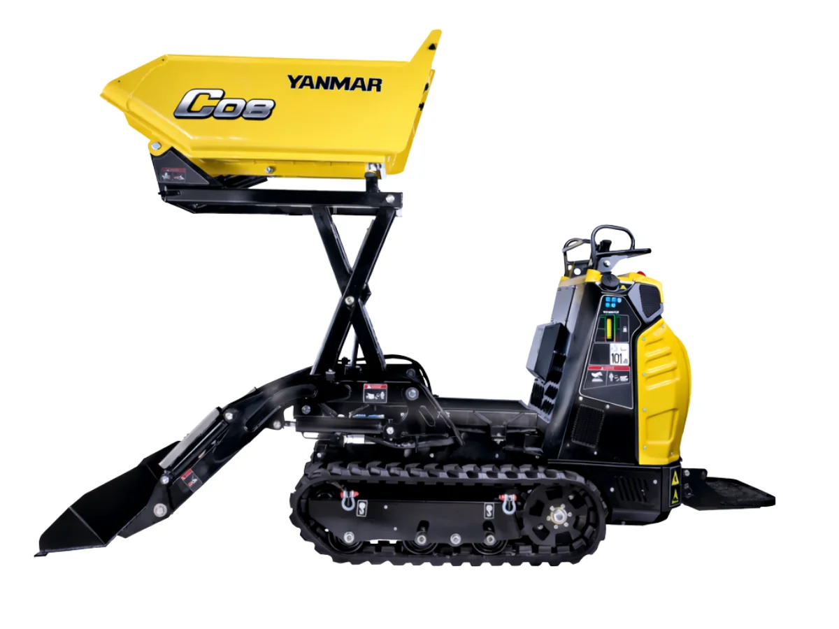 Yanmar C08 Hi-Tip Tracked Barrow Hire (Compact Dumper)