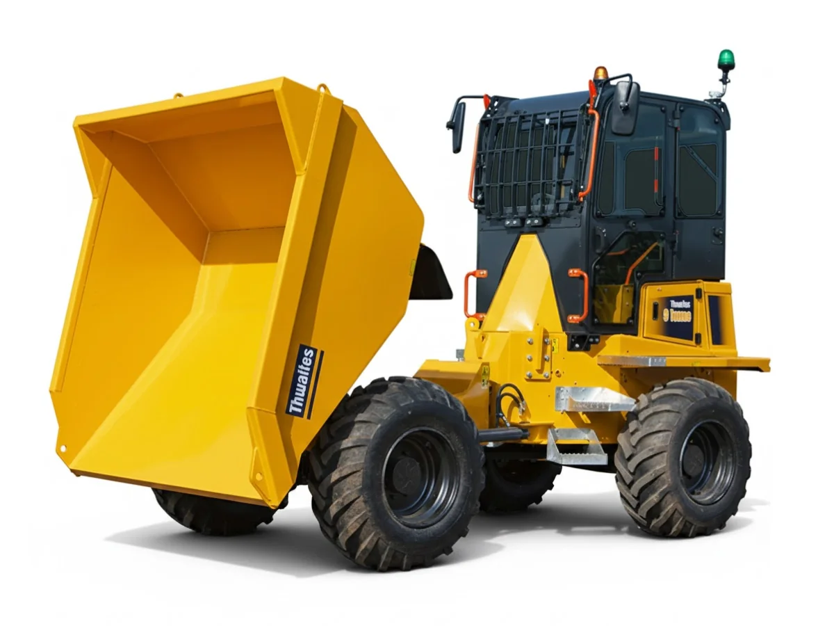 Thwaites MACH2490 9-Tonnes Forward Tip Cabbed Dumper Hire