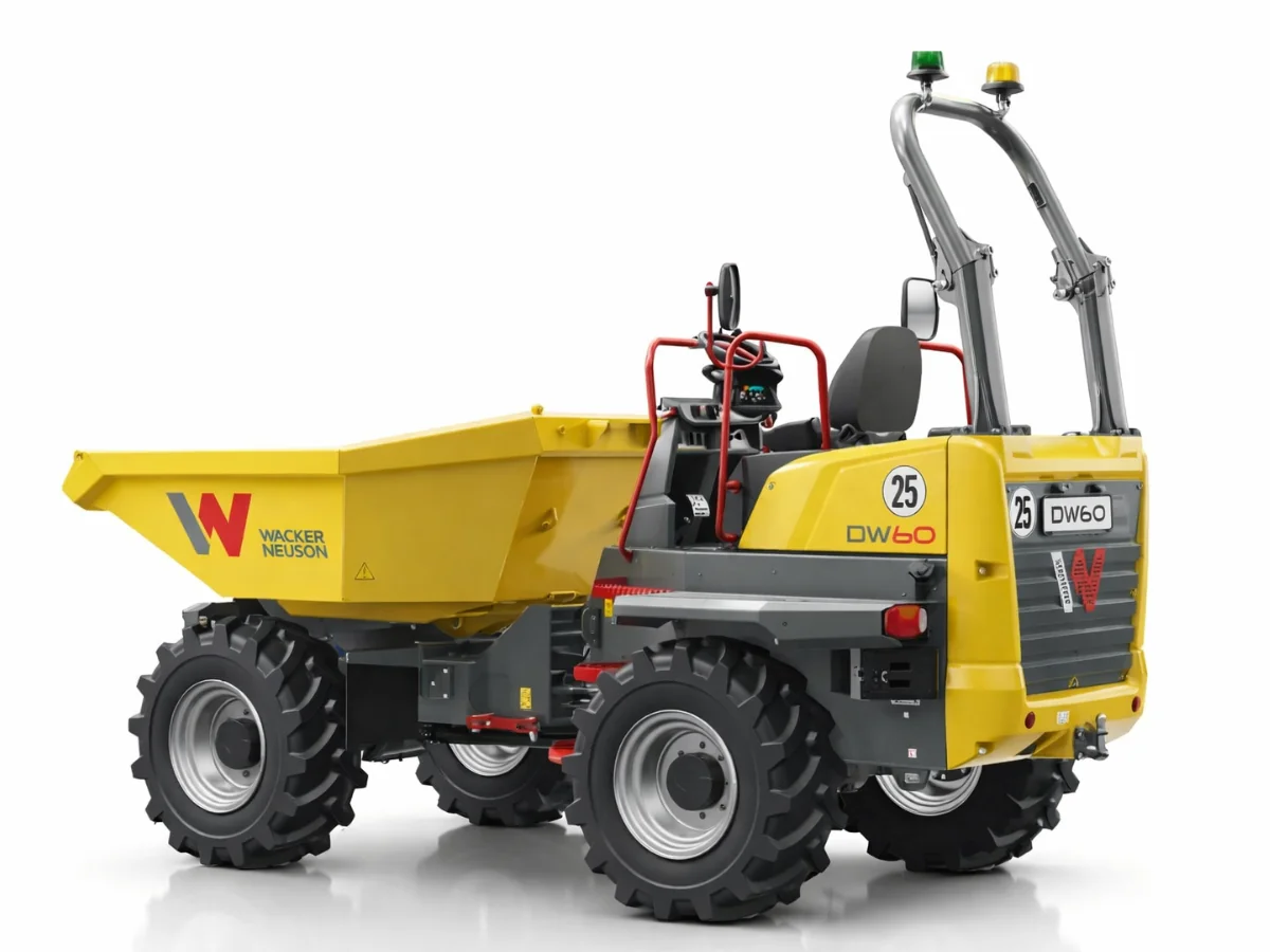 Wacker Neuson DW60 Swivel Tip Wheeled Dumper (Diesel Engine) Hire