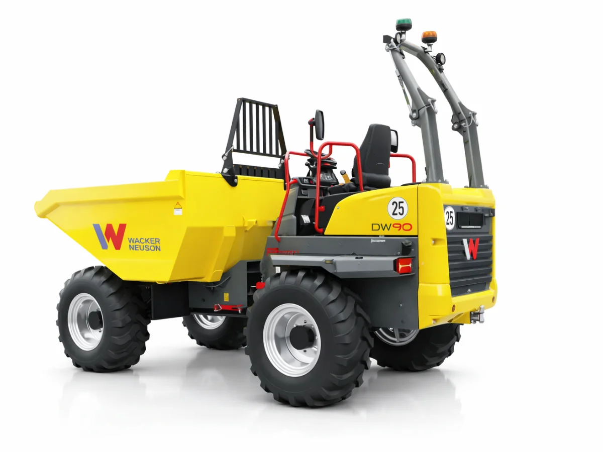 Wacker Neuson DW90 Swivel Tip Wheeled Dumper (Diesel Engine) Hire
