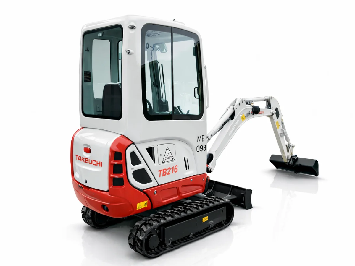 Takeuchi TB216 1.6 tonne Hybrid Mini-Digger Hire