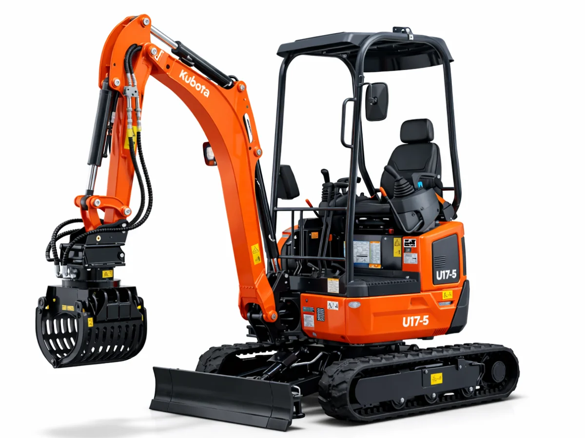 Kubota U17-5 Mini Excavator 1.7-Tonne (Diesel Engine) Hire