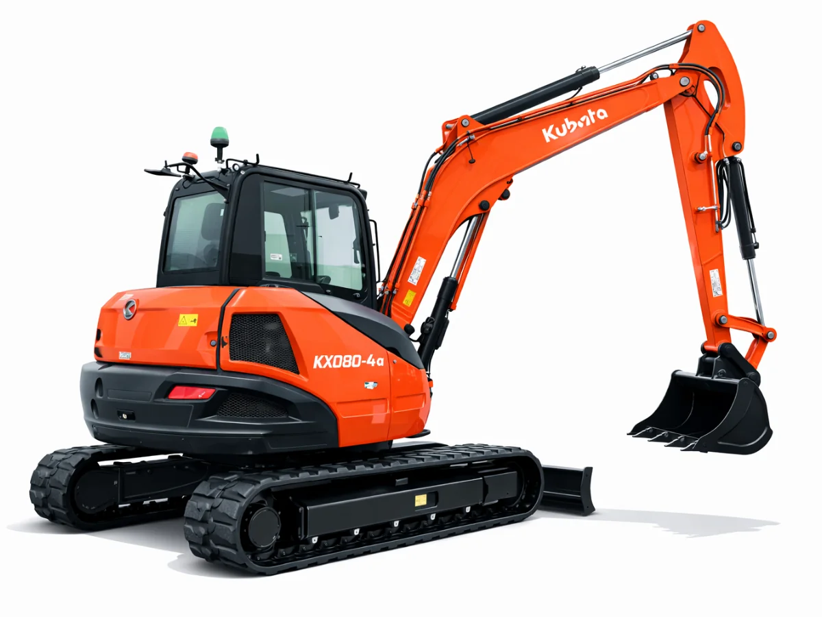 Kubota KX080-4α2 8-Tonne Eco Excavator (Diesel Engine) Hire