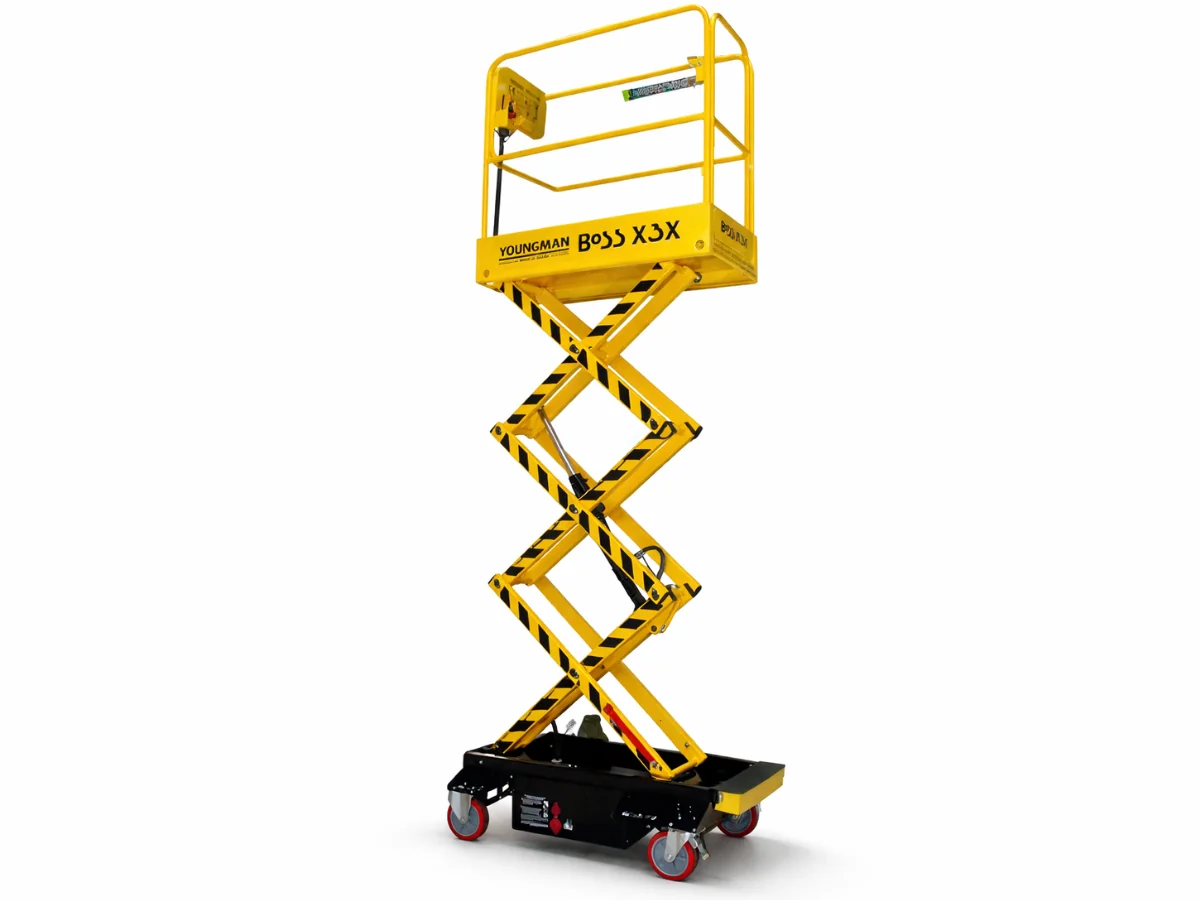 Youngman Boss X3X 5.2m 240Kg Push Around Electric Scissor Lift Hire
