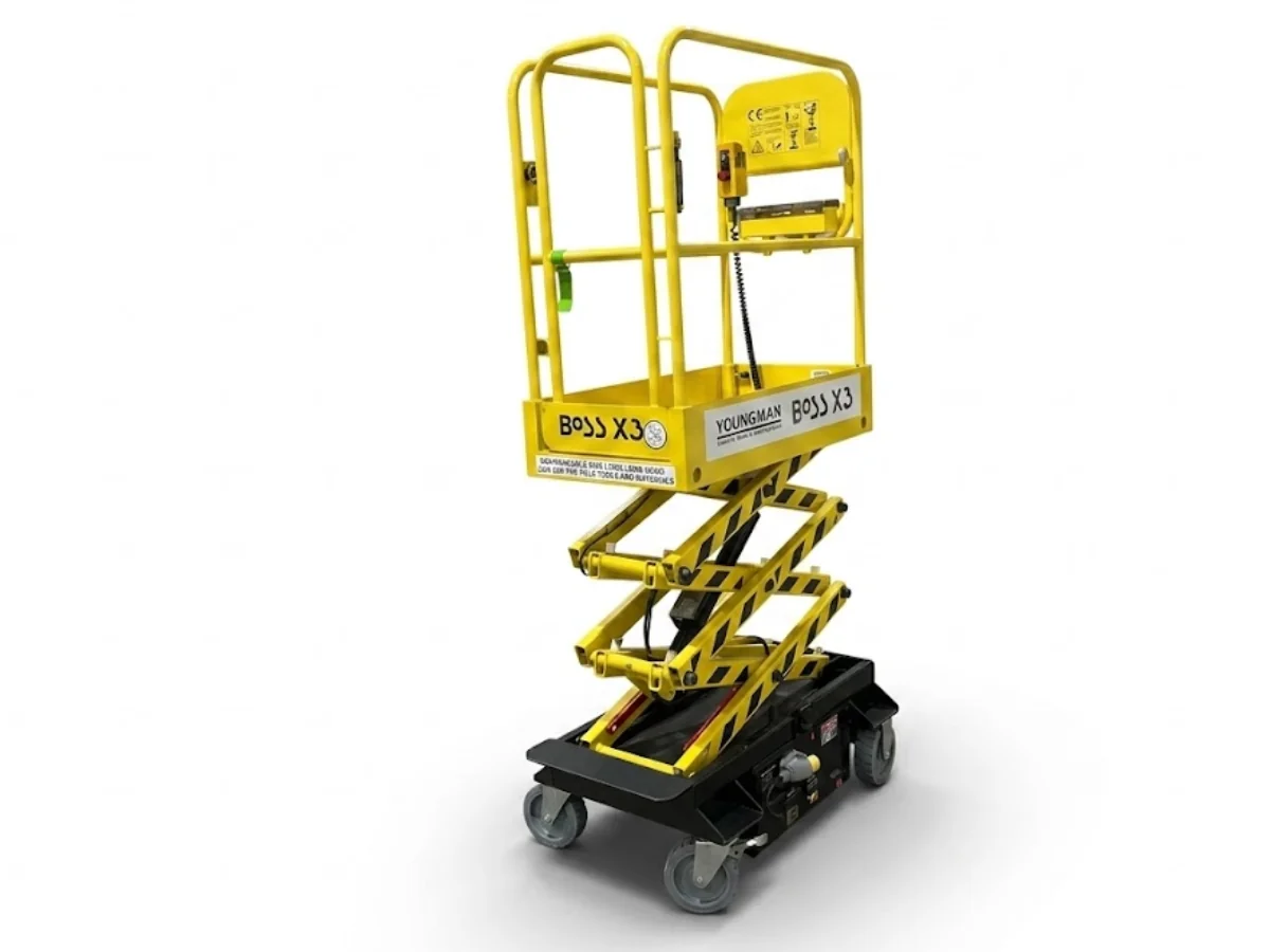 Youngman Boss X3 4.55m 240Kg Push Around Electric Scissor Lift Hire
