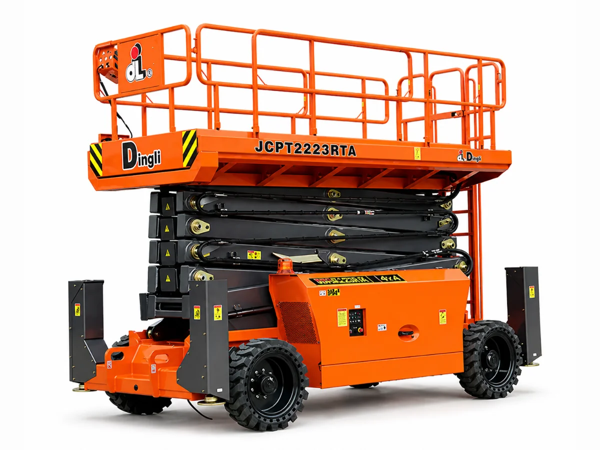 Dingli JCPT2223RT 22m 750Kg Rough Terrain Diesel Scissor Lift Hire