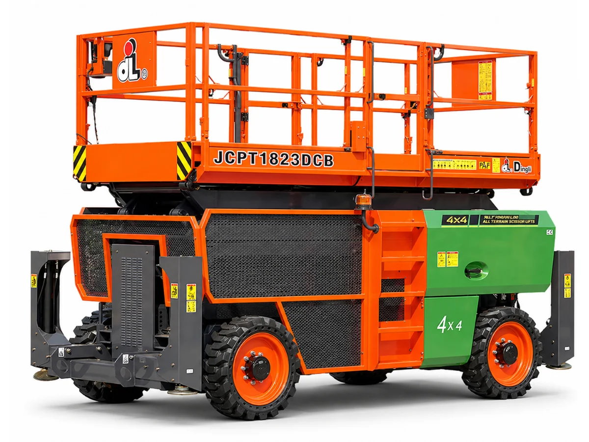 Dingli JCPT1823DCB 18m 680Kg Rough Terrain Electric Scissor Lift Hire