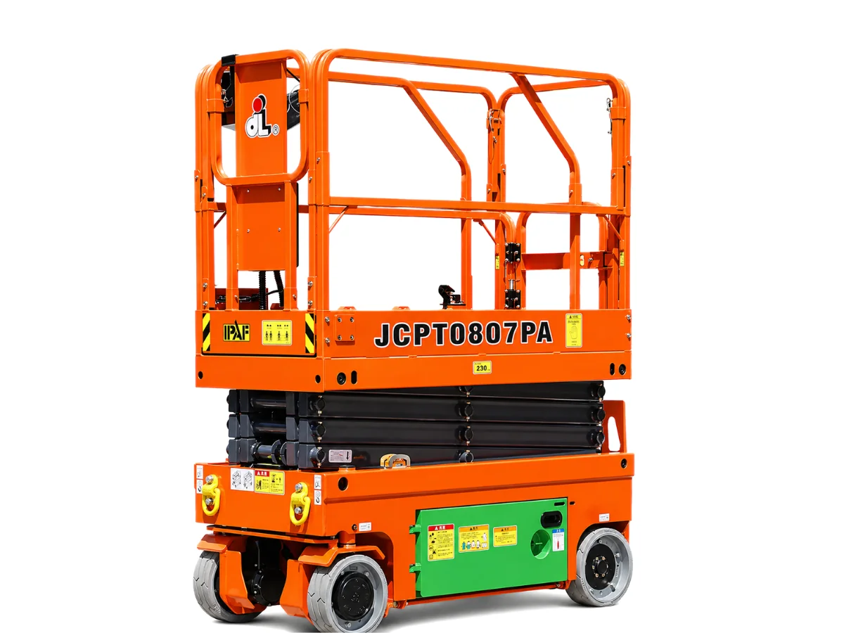 Dingli JCPT0807PA 7.8m Narrow Width 230Kg (Oil-Free) Electric Scissor Lift Hire