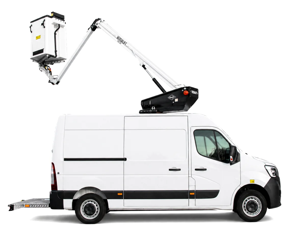 Versalift VT12E 13m (Van-mount) 200Kg Cherry Picker Hire
