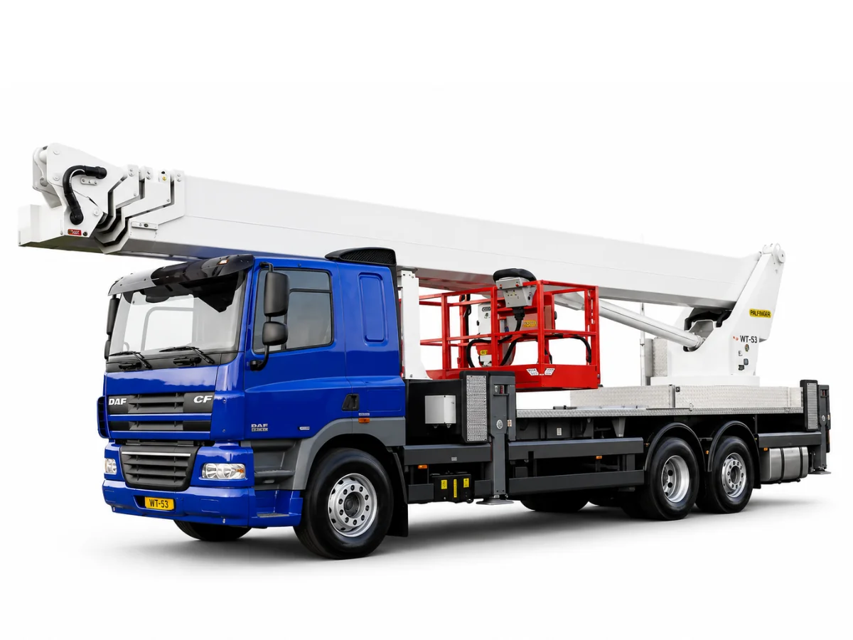 Palfinger WT-530 600Kg 53m Diesel Truck Mounted Cherry Picker Hire