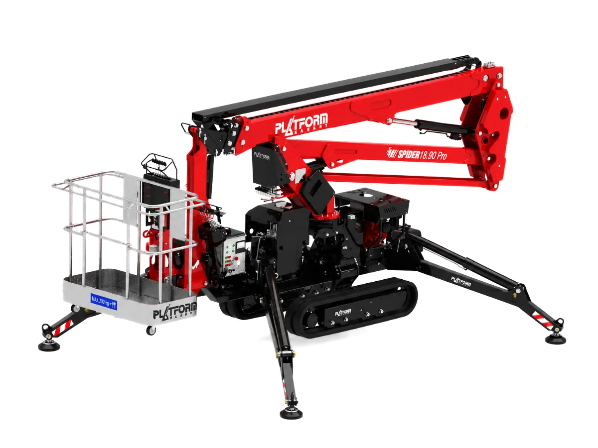 Platform Basket S.r.l. 200Kg 18m Hybrid Spider Tracked Boom Lift Hire