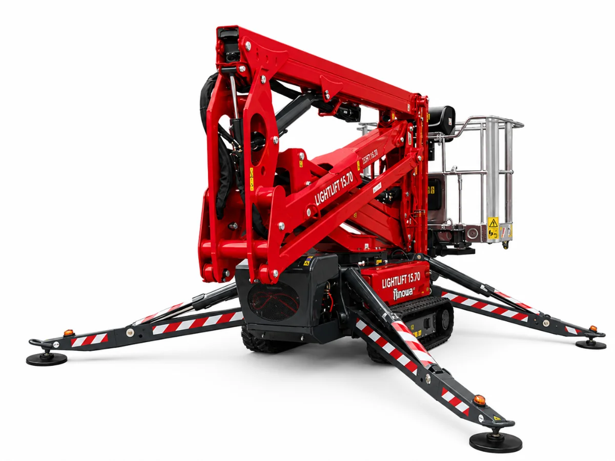 Hinowa LL15.70 230Kg 15.4m Hybrid Tracked Boom Platform Spider Lift Hire