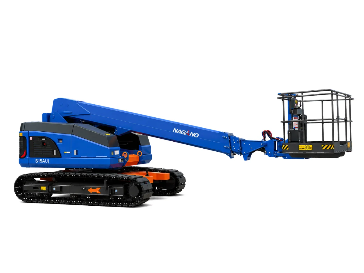 Nagano S15AUJ 300Kg 15m Diesel Telescopic Tracked Boom Lift Hire