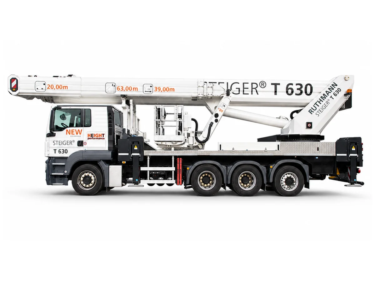 Ruthmann T630 600Kg 63m Diesel Truck Mounted Cherry Picker Hire