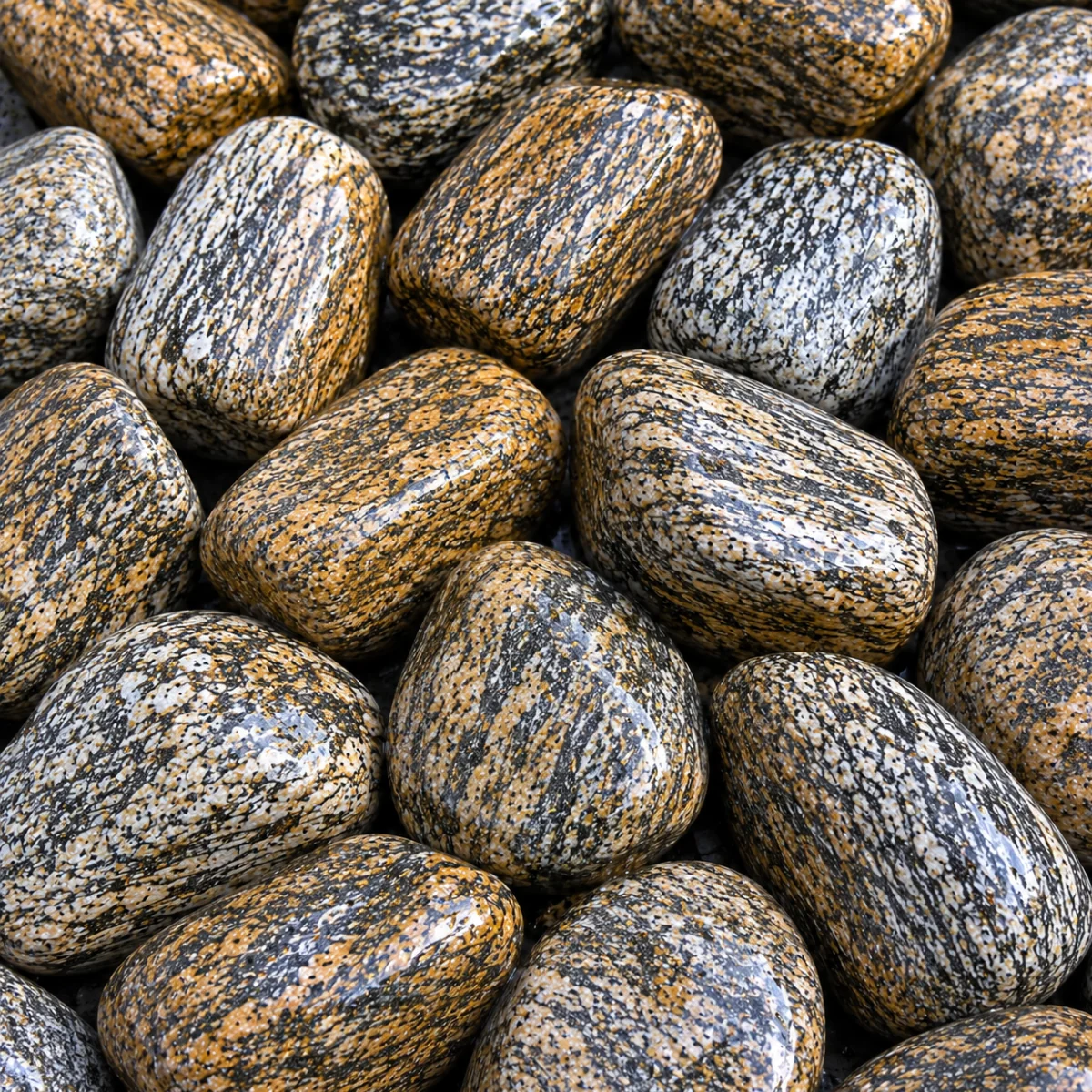 Tiger Gneiss Gabion Cobbles