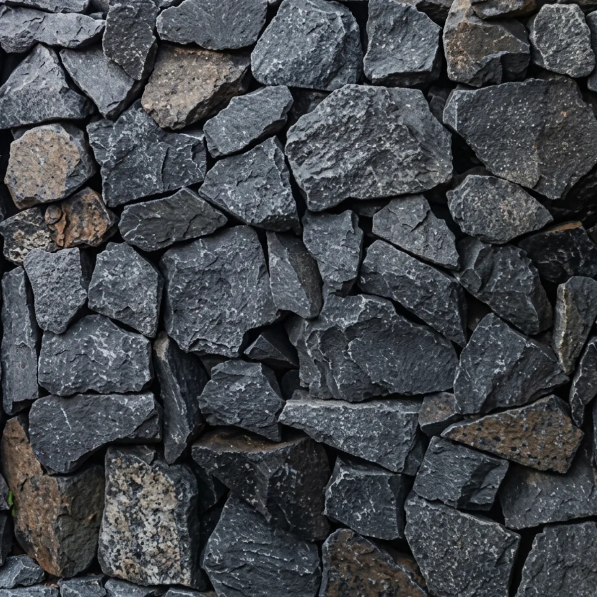 100-150mm Charcoal Basalt Gabion Stone