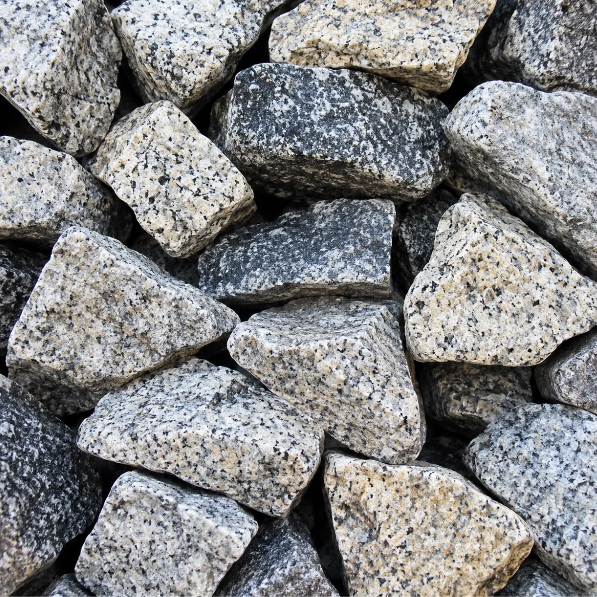 100-200mm Silver Granite Gabion Stone