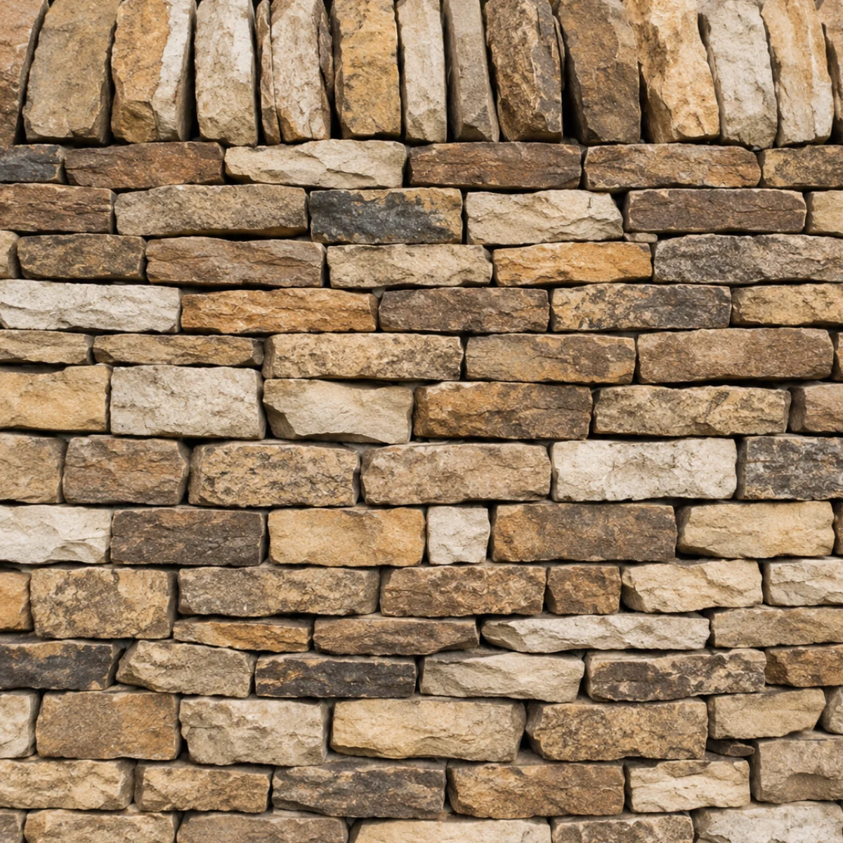  100mm-150mm York Dry Stone Walling